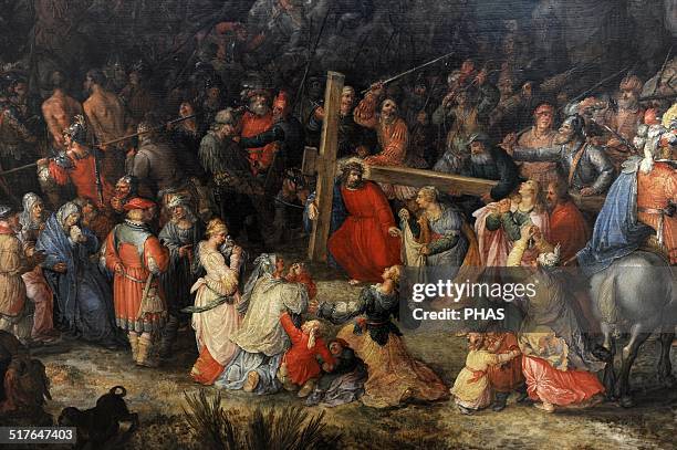 David Vinckboons . Flemish painter. Christ carrying the cross. Alte Pinakothek, Munich, Germany.