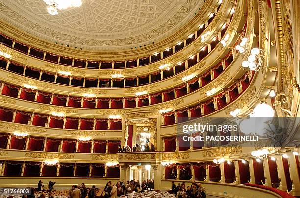 General view of the opera house La Scala in Milan, 19 Novembre 2004. After three years of renovation, the 18th century theater in the heart of Milan...