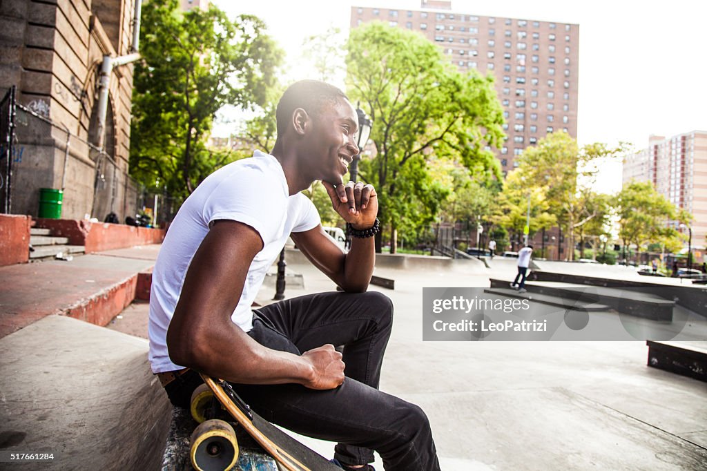 Cool guy at New York skate park