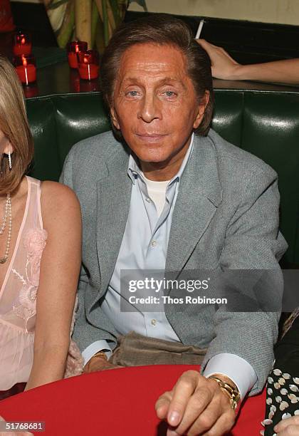 Designer Valentino attends the 20th Anniversary of Indochine at Indochine Restaurant on November 19, 2004 in New York City.