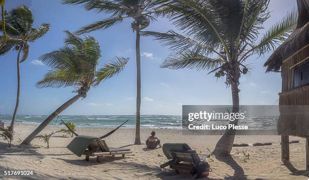 tulum  site - yucatan provincia - mexico - lune de miel stock-fotos und bilder