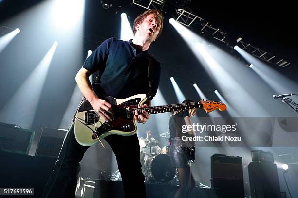 Joff Oddie of Wolf Alice performs at O2 Forum Kentish Town on March 26, 2016 in London, England.