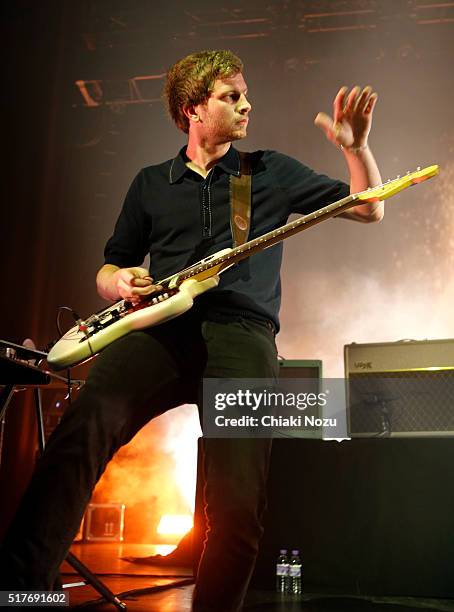 Joff Oddie of Wolf Alice performs at O2 Forum Kentish Town on March 26, 2016 in London, England.