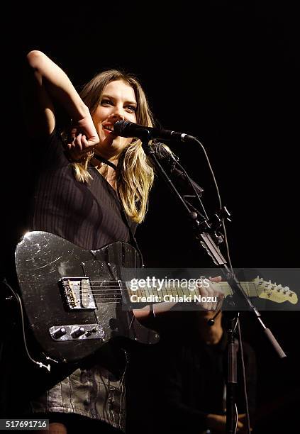 Ellie Rowsell of Wolf Alice performs at O2 Forum Kentish Town on March 26, 2016 in London, England.