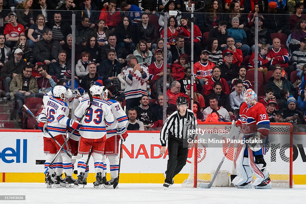 New York Rangers v Montreal Canadiens