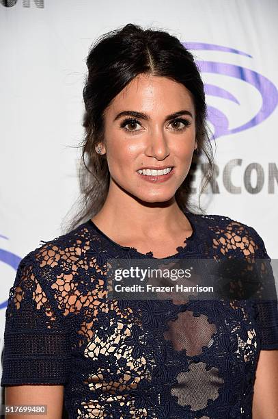 Actress Nikki Reed attends the Sleepy Hollow photo call at WonderCon 2016, Day 2 at Los Angeles Convention Center on March 26, 2016 in Los Angeles,...