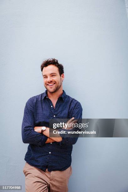 happy, funny and handsome young man - hairs standing up stock pictures, royalty-free photos & images