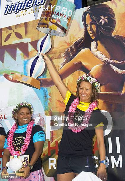 Layne Beachley handed over her ASP World Qualifying Series championship title at the Roxy Pro Haleiwa in Haleiwa, Hawaii. Although Beachley lost her...