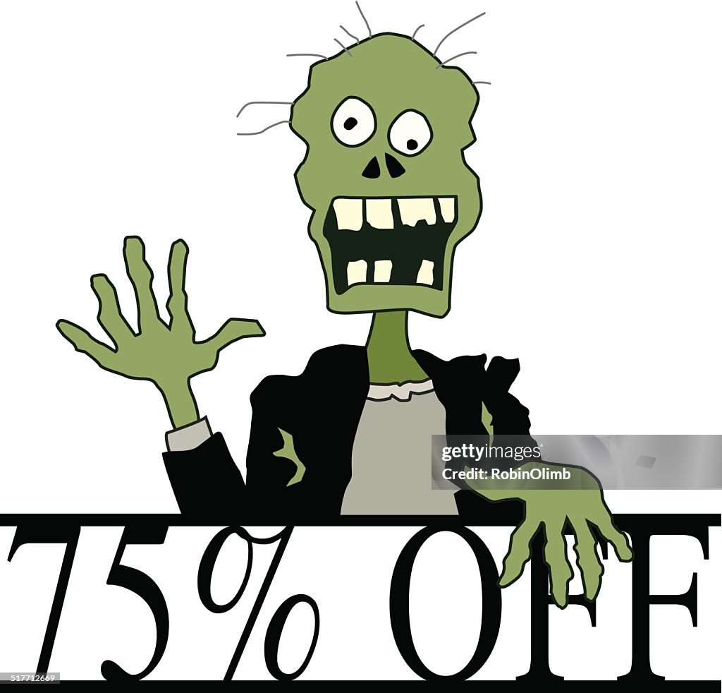 Halloween 75% Off Zombie