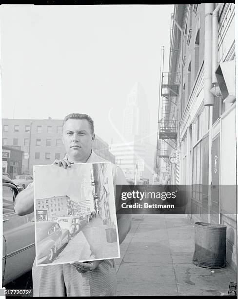 Another smog attack has brought tears to the eyes of Los Angeles area residents. Wiping his orbs, Ernest Schworck stands on a Los Angeles sidewalk...