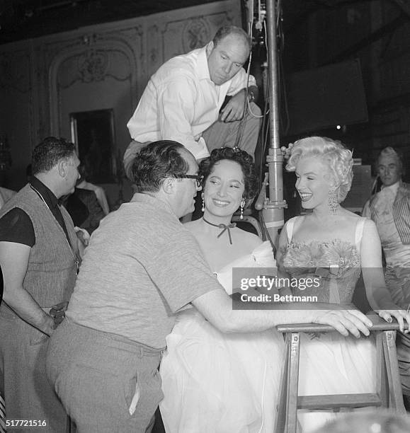 When Marilyn Monroe , the number one movie Queen, visited Merle Oberon on the lot where she is playing Napoleon's Queen Josephine, director Henry...