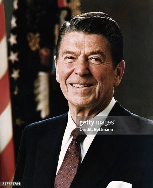 Official portrait of President Ronald Reagan.