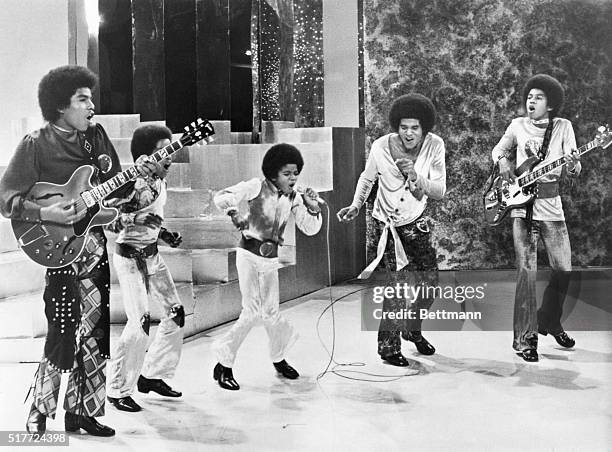 The "Jackson 5" performing on their own TV special. September 19, 1971.