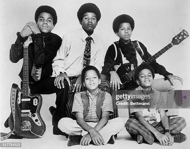"Jackson Five" singing group. Photo dated 1969.