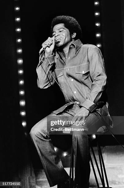 James Brown, "the Godfather of Soul" in an appearance on The Dick Cavett Show.