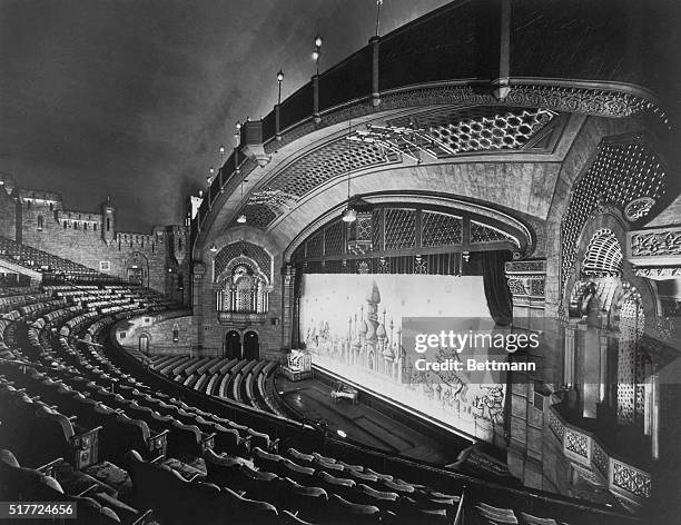 This is a view of Atlanta's Fox Theatre, one of the last grand "palaces" of the film world. Built in 1929, at the then staggering cost of $4...