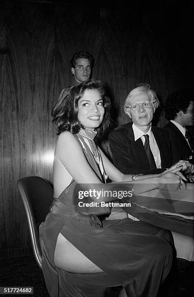 New York: Bianca Jagger shows a little more flesh than she realized while attending the party which followed the premiere of the movie "The Ritz"...