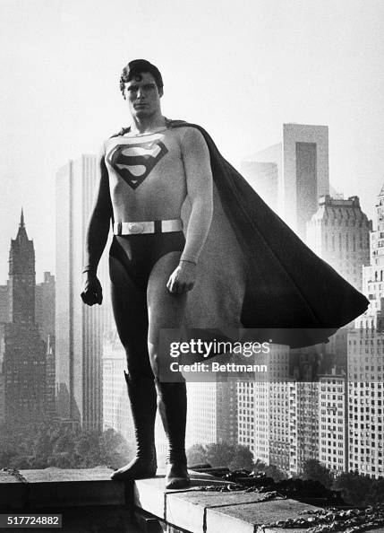 Chris Reeve Hat Christopher Reeve wears the cape of Superman, in the 1978 film of the ...