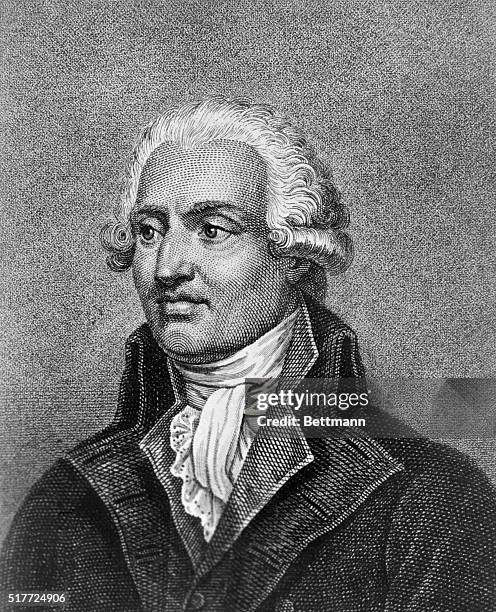 Marquis de Condorcet . French philosopher. Copper engraving by Cooke. Undated.