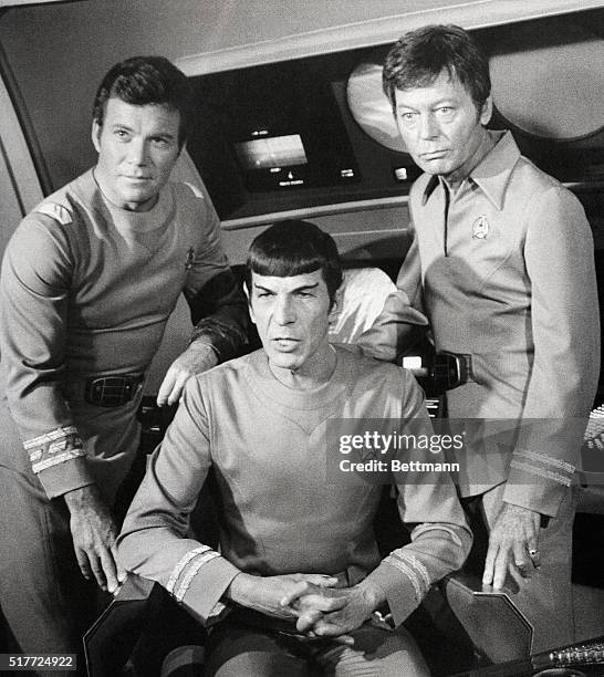 William Shatner, Leonard Nimoy, and DeForest Kelley appear together in the film Star Trek. Shatner played the role of Captain James T. Kirk, Nimoy...