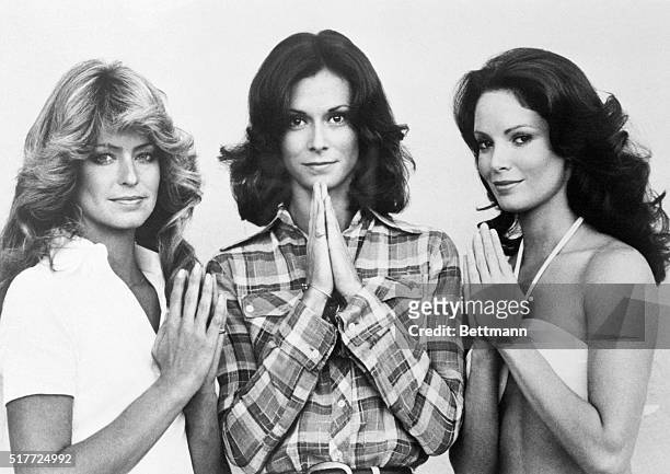 From left to right, Farrah Fawcett, Kate Jackson and Jaclyn Smith of Charlie's Angels