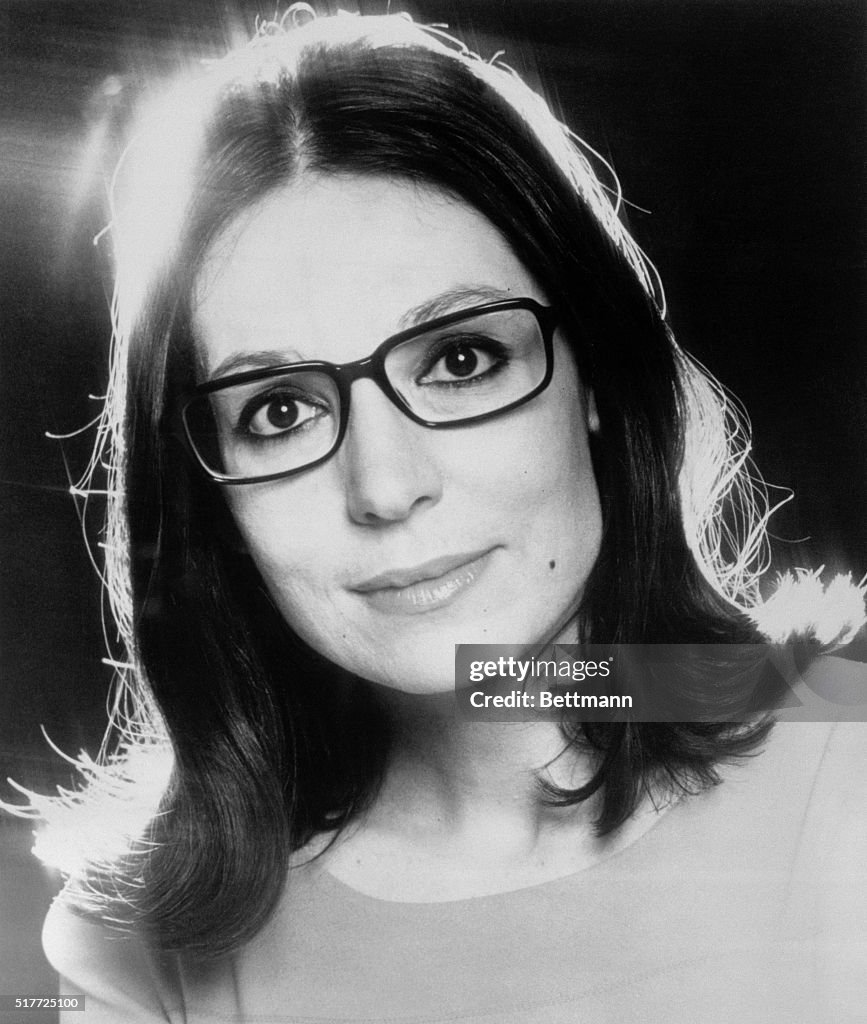 Closeup of Singer Nana Mouskouri