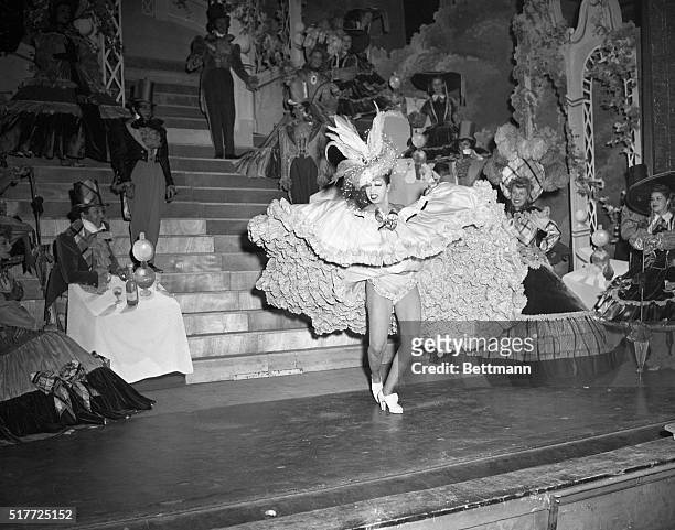 Josephine Baker dancing the Can-Can in the "Bal Mabille" act.