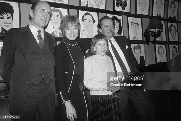January 29, 1984-New York: Attending the New York Film Critics Awards 1/29 at Sardi's are; Robert Duvall, best actor; Shirley MacLaine, best actress;...