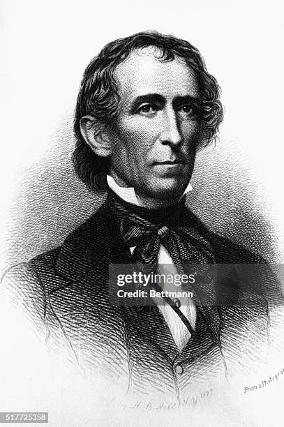 John Tyler: 1790-1862. Running mate of William Henry Harrison in 1840 and his sucessor in 1841.