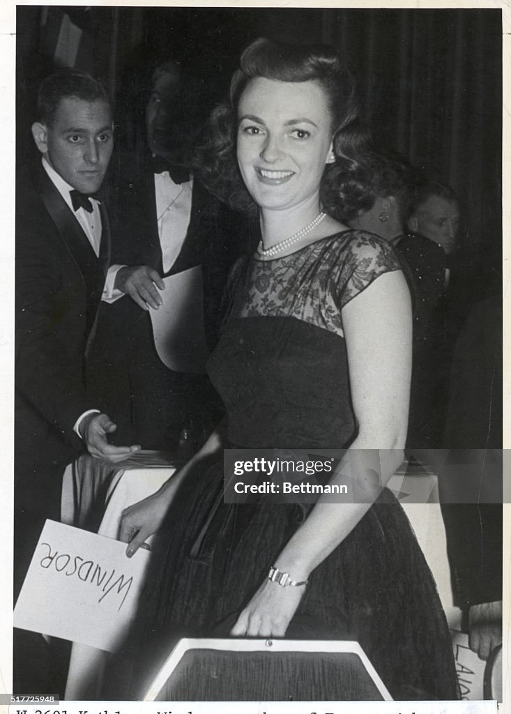 Kathleen Winsor At A Formal Party