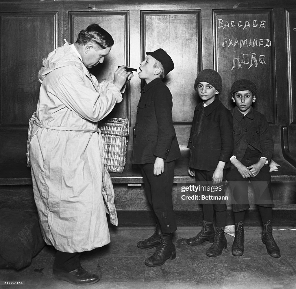Immigrant Children Being Examined