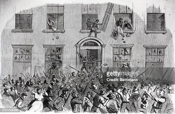The event took place during the New York Draft Riots which happened in July of 1863.