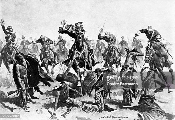 Custer Battle 116 Battle Of The Little Big Horn Stock Photos, High-Res Pictures, and ...