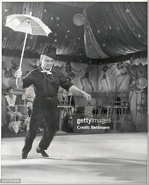 James Cagney in "West Point Story," A Warner Bros. Production, filmed in the U.S., 1950. In this film, a Broadway producer stages a show at the...