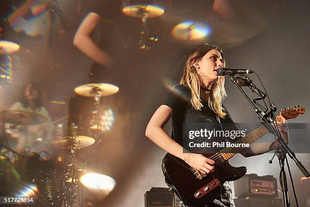 Ellie Rowsell of Wolf Alice performs at O2 Forum Kentish Town on March 26, 2016 in London, England.