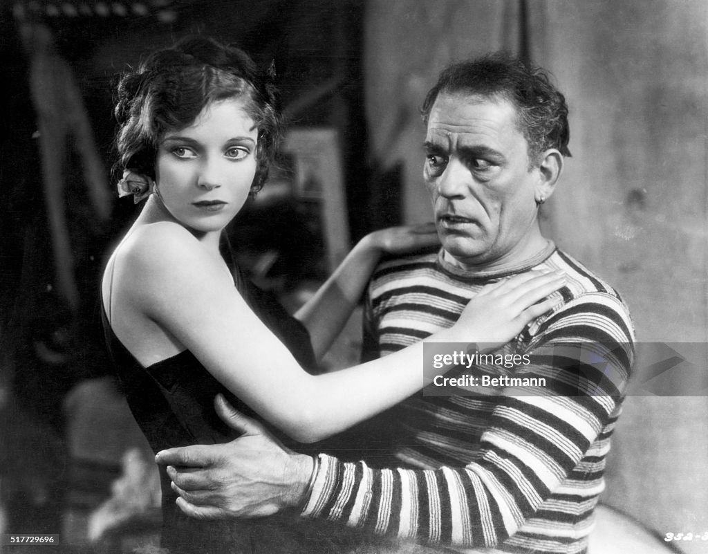 Lon Chaney and Loretta Young