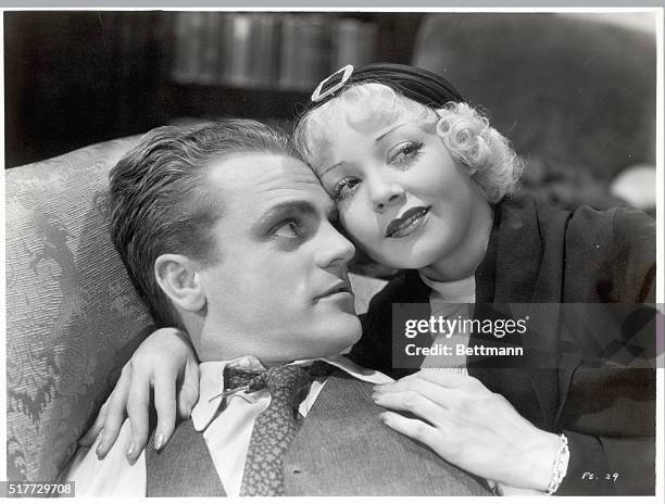 Picture shows a scene from the movie, "Picture Snatcher". James Cagney plays a ex-con photographer who gets a shot of a woman in the electric chair....