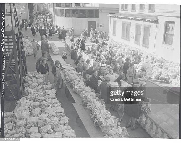 Marion Davies Christmas Party for Children. 2450 orphans and children of needy families were made happy when they attended a pre-yule party given by...