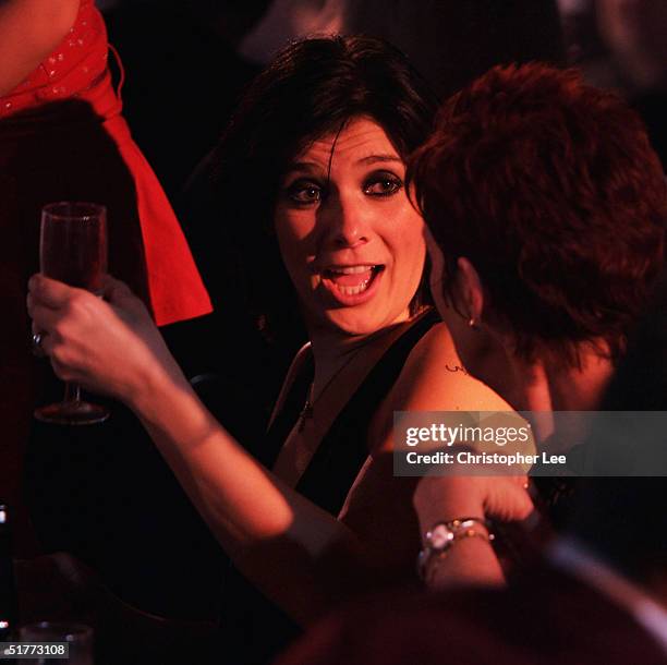 Singer Kim Marsh attends the Showdown match between Phil Taylor and Andy Fordham at The Circus Tavern November 21, 2004 in Purfleet, England.