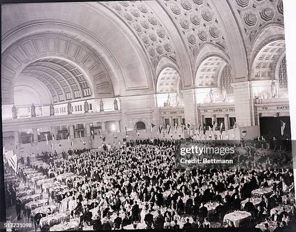 Washington, DC- Some of the three thousand delegates to the Third World Power Conference, pictured as they dined in Union Station, Washington, D.C.,...