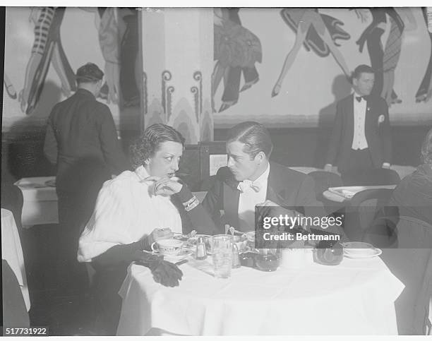 Estelle Warburton and an English Friend. Hollywood, California: Estelle Taylor, film star and former wife of Jack Dempsey, ex-heavyweight champion of...