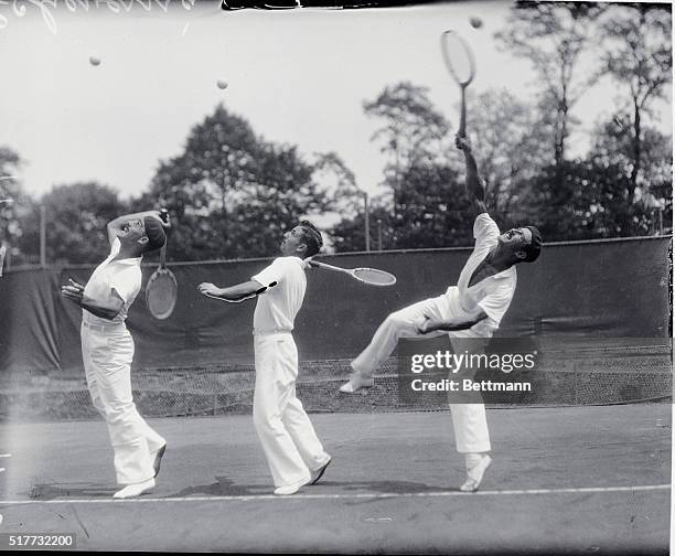 Washington, D. C.: Argentine Trio. Argentine Davis Cup Players Ready For U. S. Matches. Three members of the Davis Cup team of the Argentine who are...