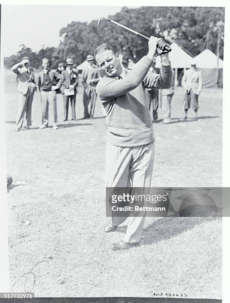 Jimmy Thompson of the United States, who won the Centenary Golf Championship at the Metropolitan Kinks at Oakleigh, Melbourne, Australia, defeating...