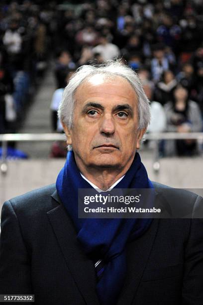 Vahid Halilhodzic, head coach of Japan looks on prior to the FIFA World Cup Russia Asian Qualifier second round match between Japan and Afghanistan...