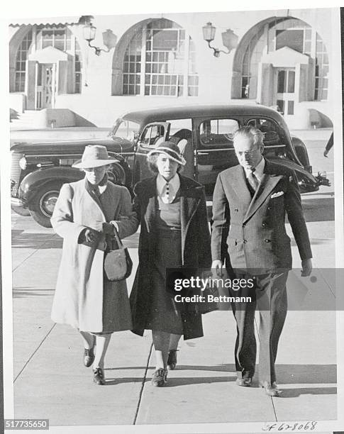 Saved from death three times by gubernatorial reprieves, Mrs. Juanita "Duchess" Spinelli, , walks the "last mile" into San Quentin prison, before her...