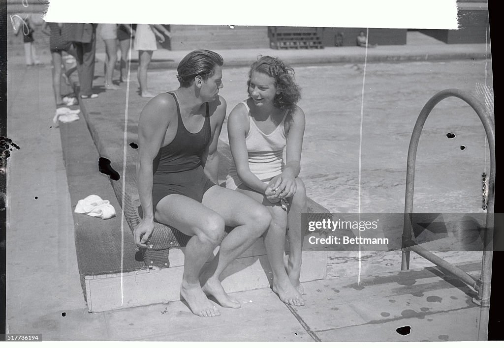 Olympic Swimmer and Runner Chatting