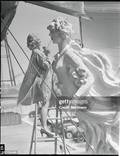 Venice, California: The famous "ship" that never leaves its dock, is being made ready to get under way with the legalizing of beer sales. Closed...