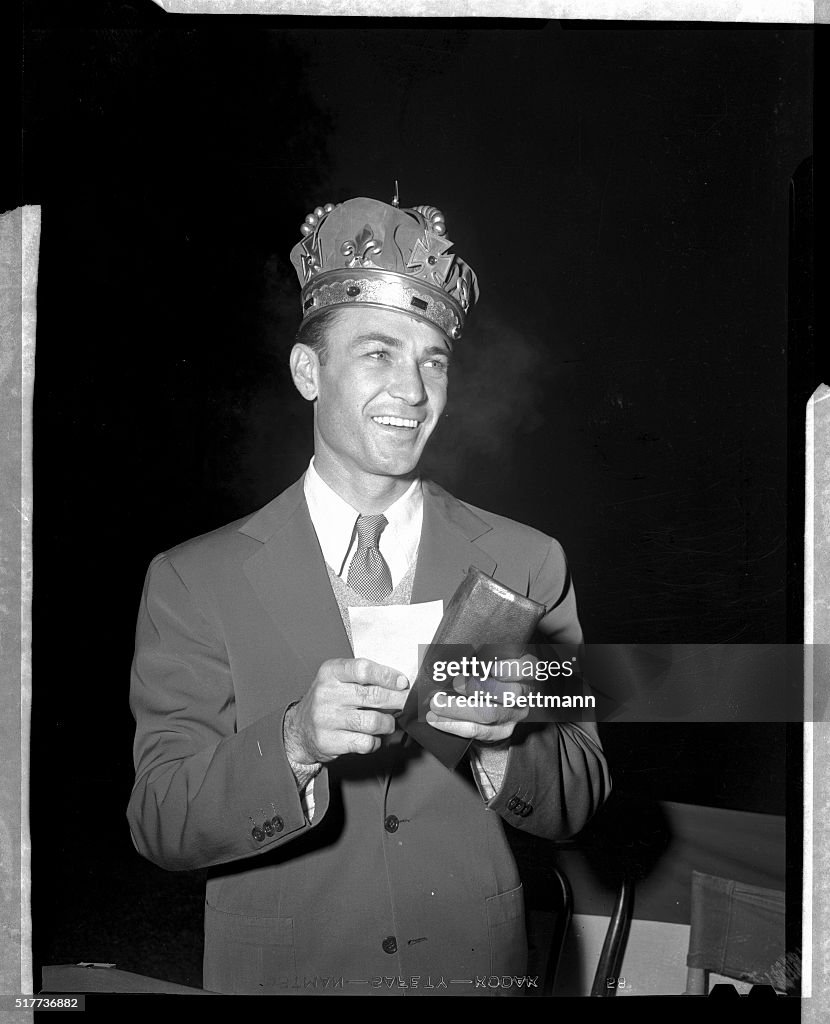 Ben Hogan Wearing Victory Crown