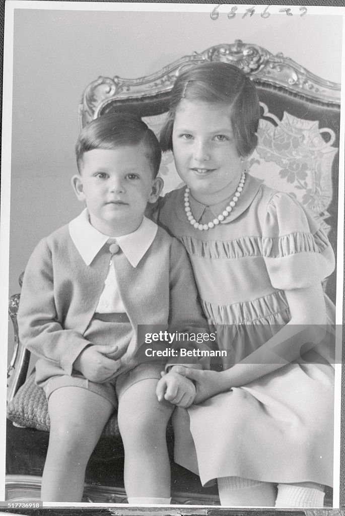 Portrait of Prince Simeon and Princess Marie Louise