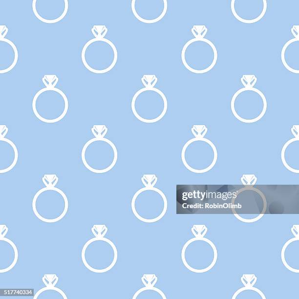 diamond ring pattern - wedding jewellery stock illustrations